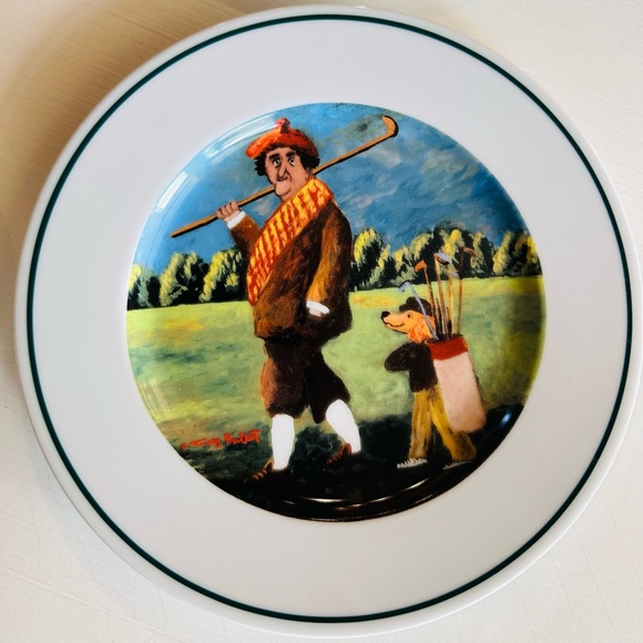 Vintage Golf Plates - Guy Buffet “Links Series”, set of 4 - Picture 4 of 10
